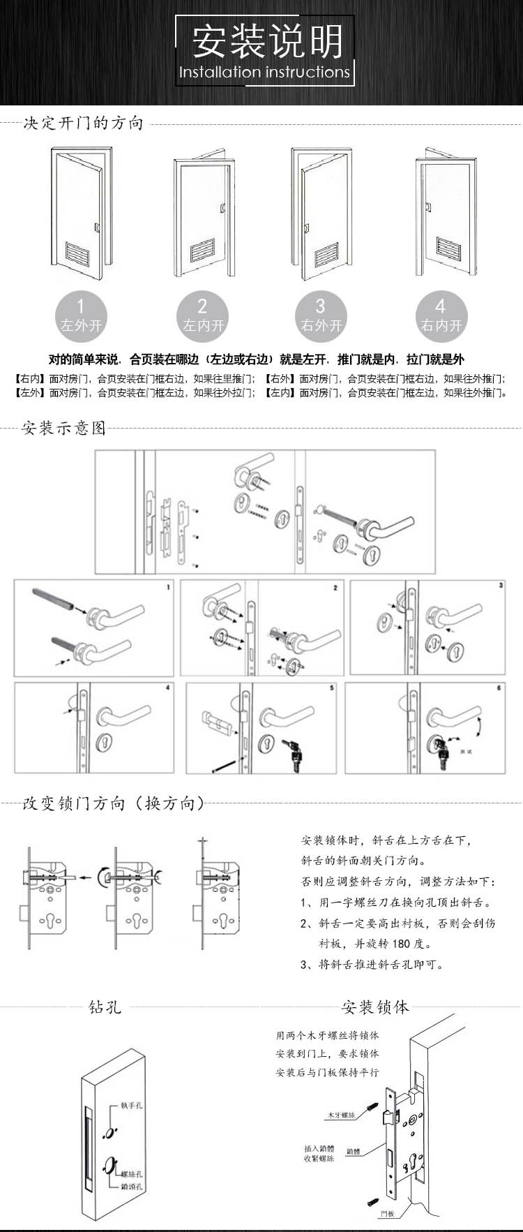 RLH-50 不锈钢精铸实心门把手