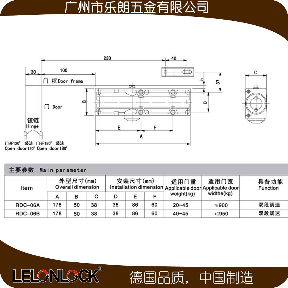 91抖音下载大全91抖音轻量版RDC-06滑轨式闭门器