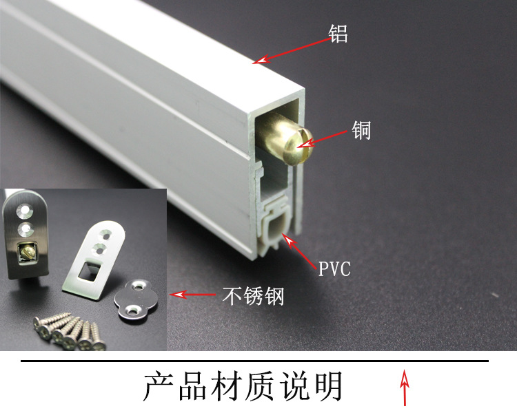 91抖音下载大全91抖音轻量版RDA-31C(U2) 铝合金门底防尘器